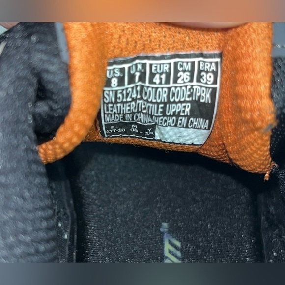 Skechers Sport Vigor NWOB 2.0 Gray & Orange Memory Foam Men’s Size 8 SN51241 - Picture 9 of 10